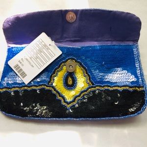 NWT Anthropologie sequined clutch